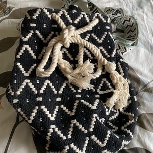 Billabong Boho Woven Backpack Bucket Bag